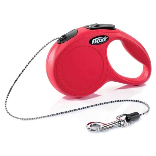 Рулетка FLEXI Classic XS 3м до 8 кг шнур червона (2405)