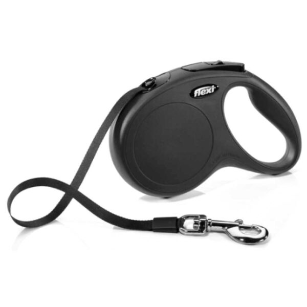 Рулетка FLEXI Classic XS 3м до 12 кг стрічка чорна (3129)