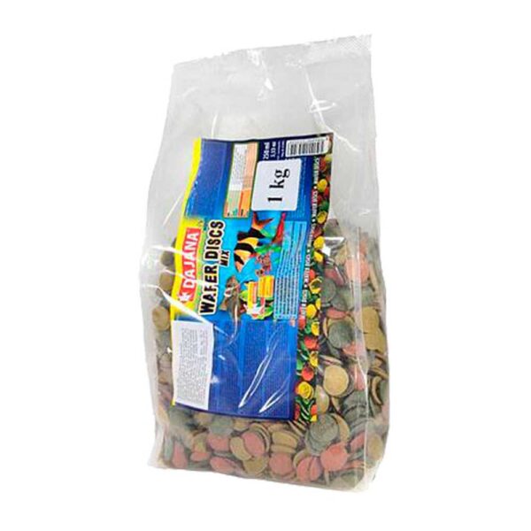 WAFER DISCS mix (1 кг/пакет) Корм для всіх видів кольорових донних риб в чіпсах