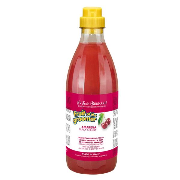 Шампунь Iv San Bernard Black Cherry для короткої шерсті з протеїнами шовку та чорною вишнею 1 л
