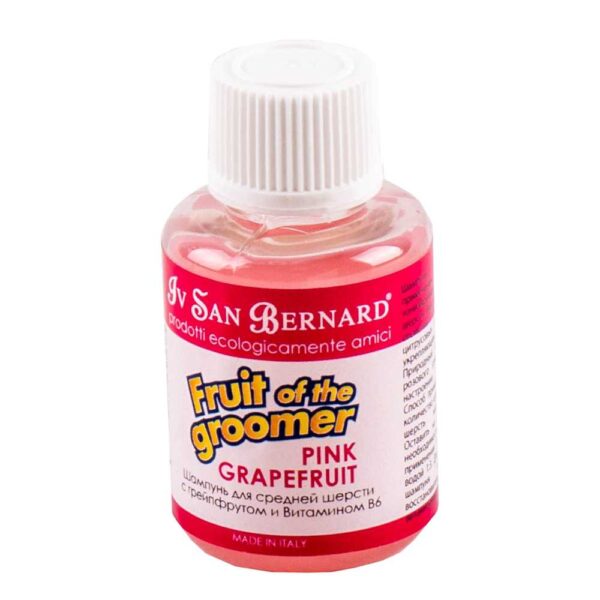 Шампунь Iv San Bernard Pink Grapefruit для середньої шерсті з гейпфрутом і Вітаміном В6 30 мл