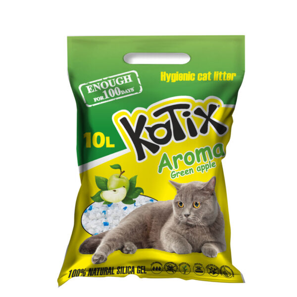 Наповнювач для туалету KOTIX 10 л Green Apple