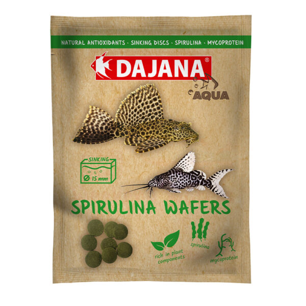 SPIRULINA Wafers (80 мл/25 г)Спец корм для донних травоїдних риб в чіпсах