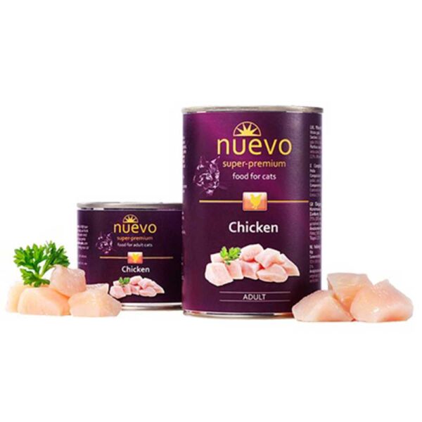 Корм конс NUEVO ADULT з куркою для котів 200 г