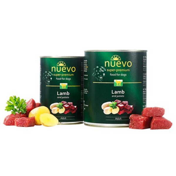 Корм конс NUEVO ADULT з ягням та картоплею для собак