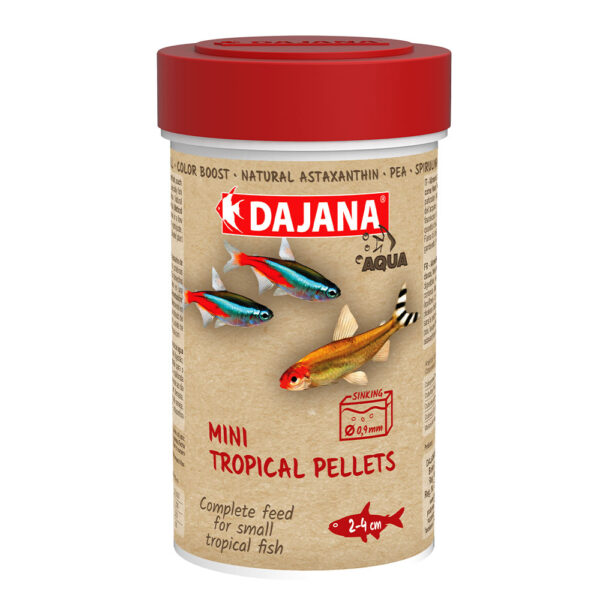 MINI TROPICAL PELLETS (100 мл/55 г) Спец пелетіров. корм для мальків та дріб риб