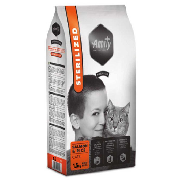Корм для котів AMITY Sterilized Salmon для стерилізованих з лососем