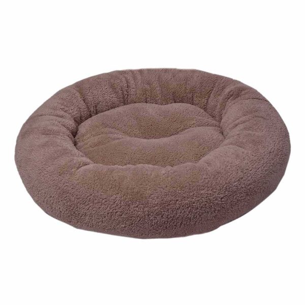 Лежак плюшевий для тварини PLUSH SIMIT (коричневий) 52 см