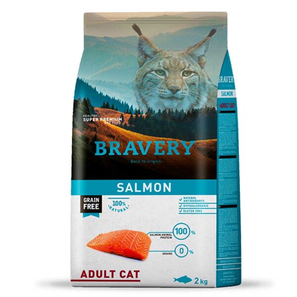BRAVERY Salmon Adult Cat сухий корм для дорослих котів з лососем