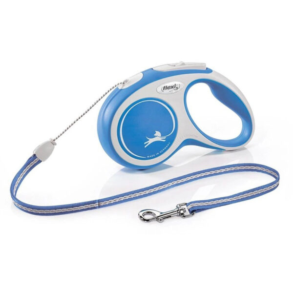 Рулетка FLEXI New Comfort Cord S 5м до 12 кг шнур cиня (2830)