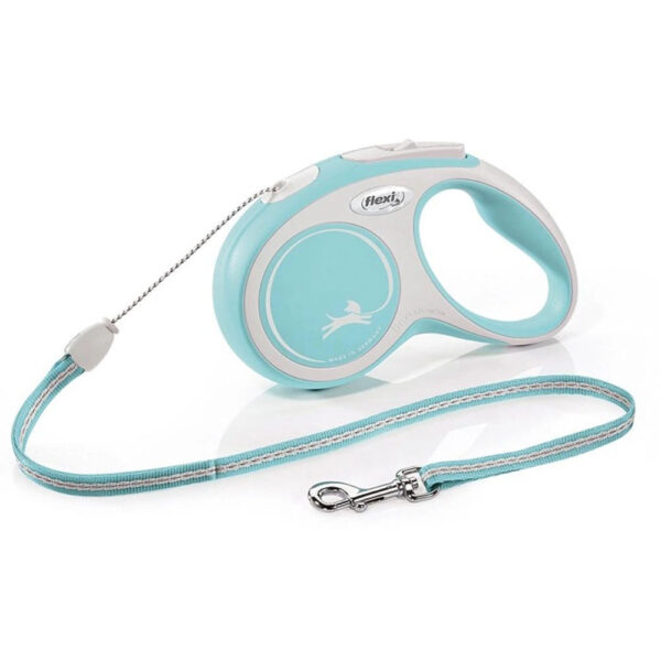 Рулетка FLEXI New Comfort Cord S 5м до 12 кг шнур голуба (2816)