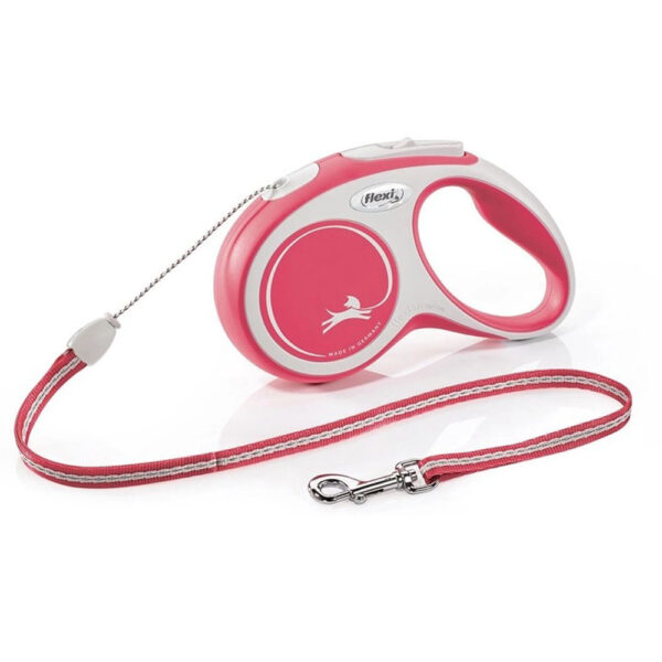 Рулетка FLEXI New Comfort Cord M 5м до 20 кг шнур.червона (2922)