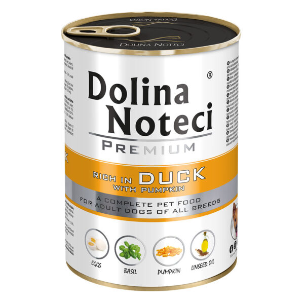 Корм конс Dolina Noteci Premium для собак з качкою та гарбузом