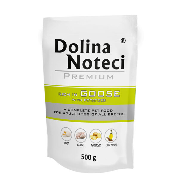 Пауч Dolina Noteci Premium для собак з гускою та картоплею 500 г