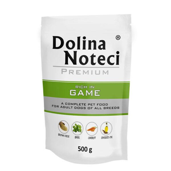 Пауч Dolina Noteci Premium для собак з дичиною 500 г