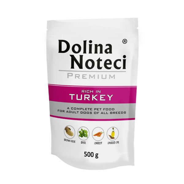 Пауч Dolina Noteci Premium для собак з індичкою 500 г