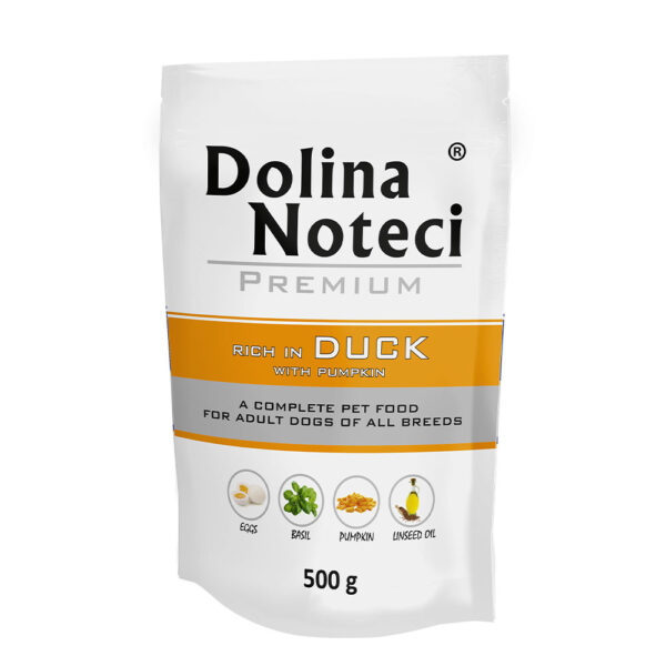 Пауч Dolina Noteci Premium для собак з качкою та гарбузом 500 г