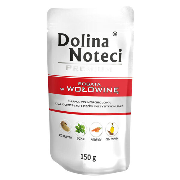 Пауч Dolina Noteci Premium для собак з яловичиною 150 г