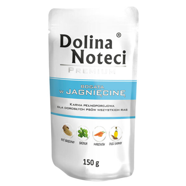 Пауч Dolina Noteci Premium для собак з ягнятиною 150 г