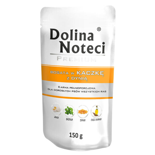 Пауч Dolina Noteci Premium для собак з качка та гарбузом 150 г