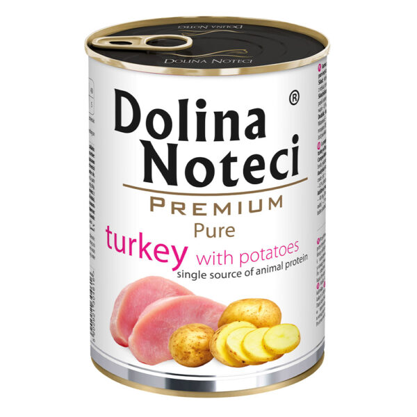 Консерва Dolina Noteci Premium Pure для собак алергіків з індичкою та картоплею