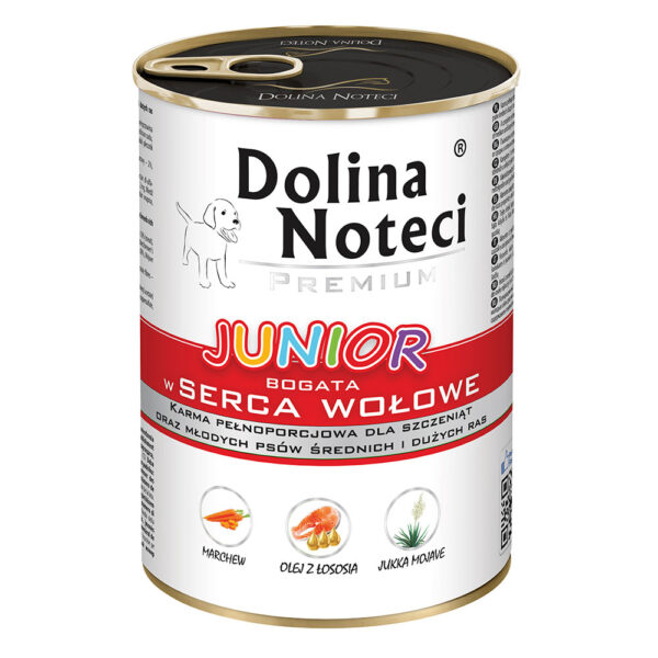 Корм конс.Dolina Noteci Premium для цуценят з яловичим серцем 400 г
