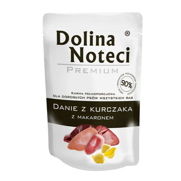 Пауч Dolina Noteci Premium Danie для дорослих собак усіх порід курка з локшиною