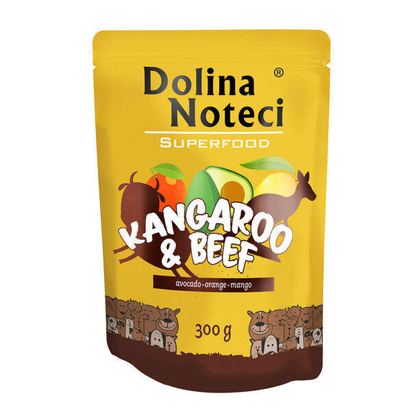 Пауч Dolina Noteci Superfood для cобак з м'ясом кенгуру та яловичини 300 г