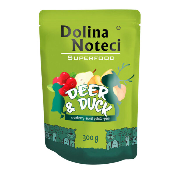 Пауч Dolina Noteci Superfood для cобак з олениною та качкою 300 г