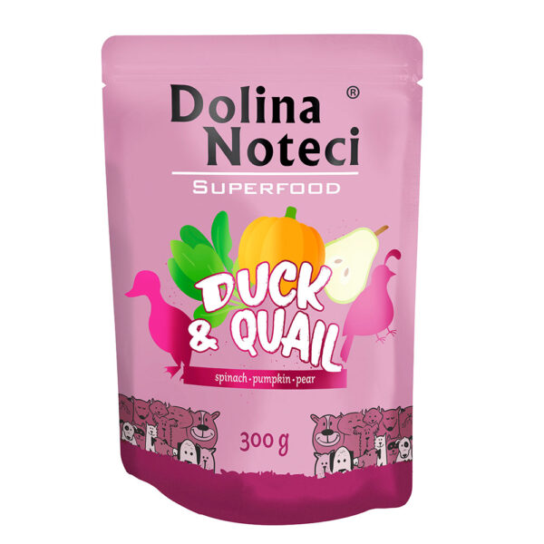 Пауч Dolina Noteci Superfood для cобак з качки та перепілки 300 г