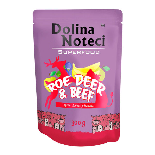 Пауч Dolina Noteci Superfood для cобак з косулі та яловичиною 300 г