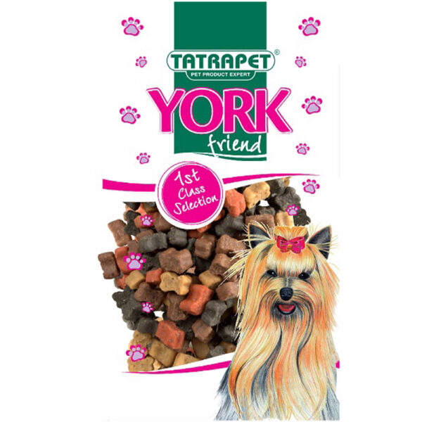 Ласощі для собак York, снекі-мікс з куркою, яловичиною, ягням, рибою 70 г