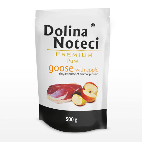 Пауч Dolina Noteci Premium Pure для собак алергіків з гускою та яблуком 500 г