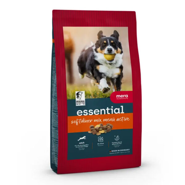 MERA essential Sofdiner корм для собак з підвищеним рівнем активності (змішана крокета) 2 кг