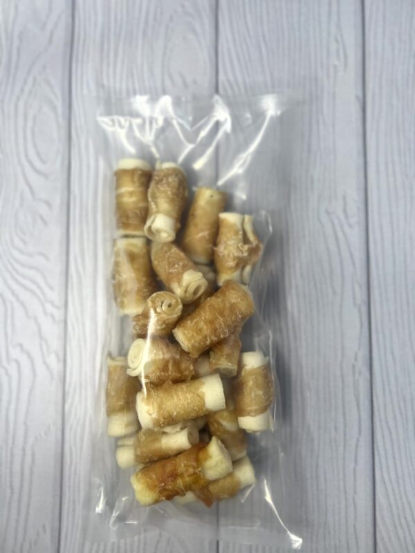 AnimAll Dental трубочка рулетик №2 з м'ясом курки, 5-6 см 20 од.