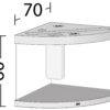 Акваріум Juwel кутовий Trigon 190 LED чорний, 99х60х70 см, 190 л - Image 3