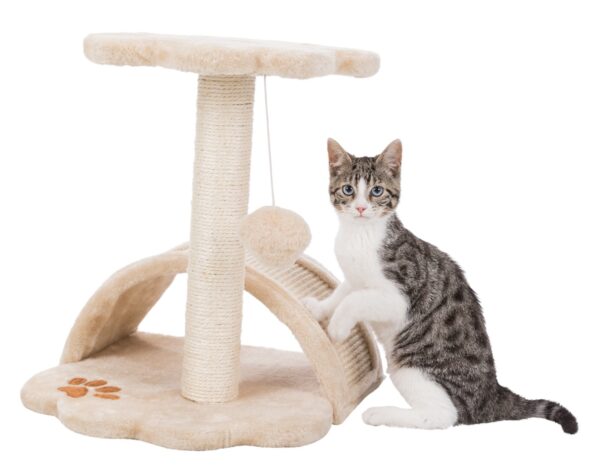 Дряпка Trixie Junior Vitoria для котів бежева, 36х36х43 см (сизаль/плюш) - Image 4