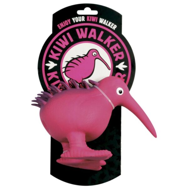 Іграшка Kiwi Walker «Птах ківі» для собак, рожевий, 8.5 см