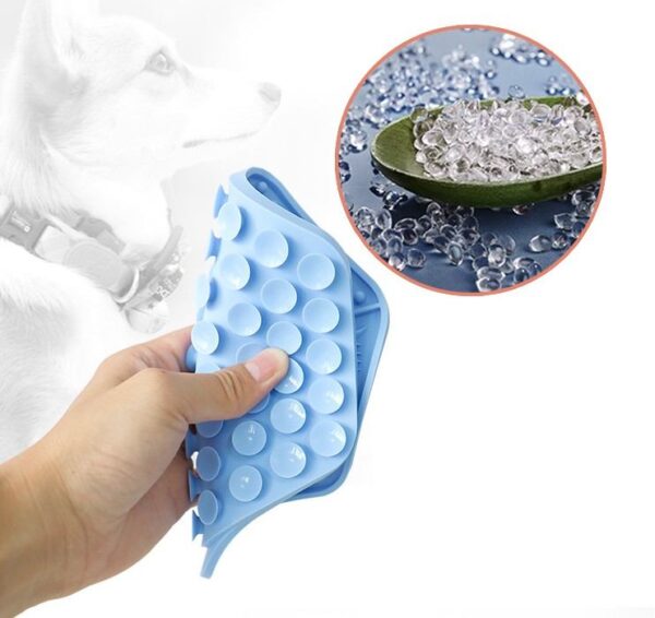 Килимок-годівниця WahoPet licky mat силіконовий, синій - Image 2