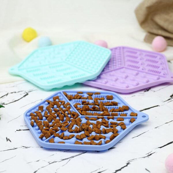 Килимок-годівниця WahoPet licky mat силіконовий, синій - Image 4