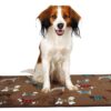 Килимок Trixie FunDogs для собак плюшевий з собачками, 90х68 см (коричневий) - Image 2