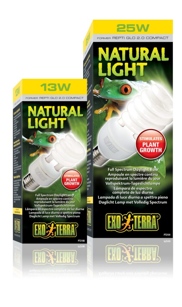 Лампа тераріумна Exo Terra Repti GLO 2.0 Natural Light для усіх видів рептилій та амфібій люмінесцентна (для опромінення) - Image 3