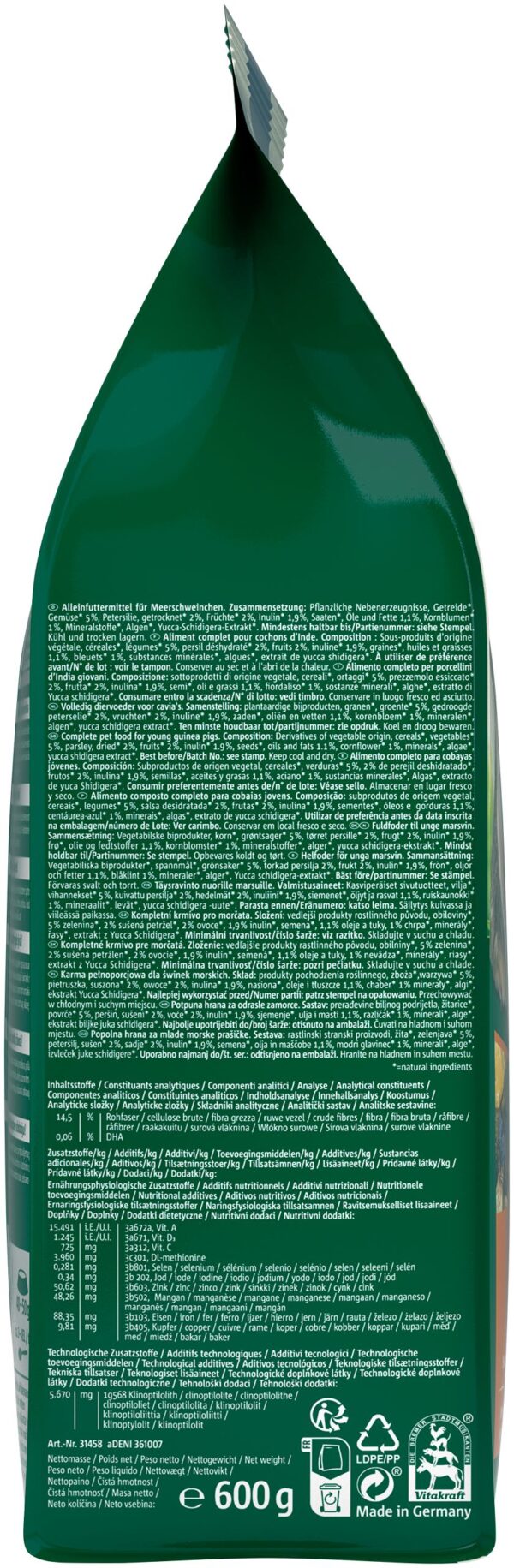 Корм Vitakraft Emotion Beauty Selection для морських свинок, 600 г - Image 5