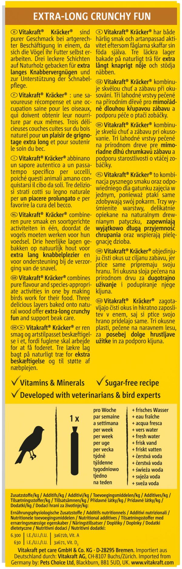 Крекер Vitakraft для канарок, з яйцем, 2 шт - Image 3