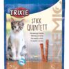 Ласощі Trixie Premio Quadro-Sticks для котів ягня та індичка, 5 шт