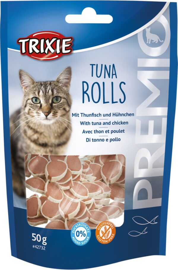 Ласощі Trixie Premio Tuna Rolls для котів тунець з куркою, 50 г