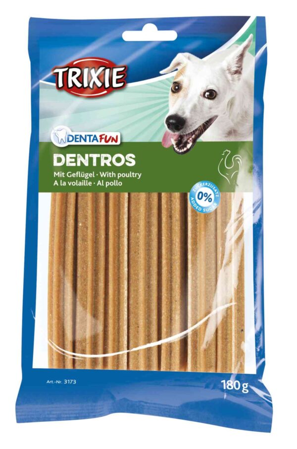 Ласощі Trixie Denta Fun Dentros для собак домашня птиця, 180 г