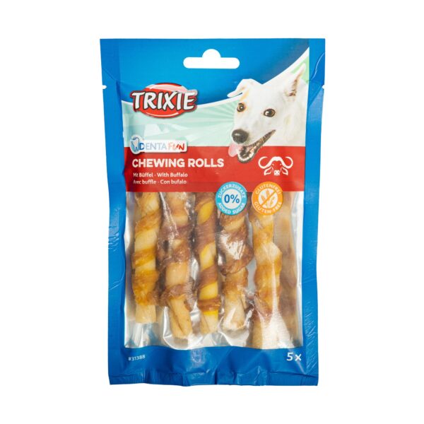 Паличка Trixie Denta Fun для чищення зубів собак з буйволом, 12 см, 70 г, 5 шт