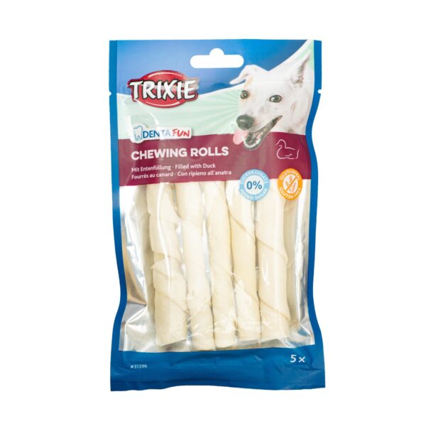 Паличка Trixie Denta Fun для чищення зубів собак з качкою, 12 см, 90 г, 5 шт