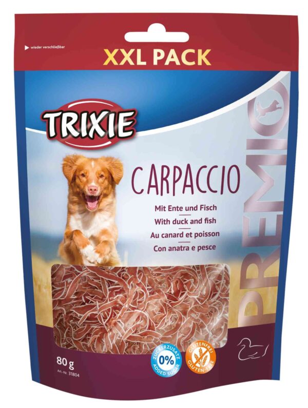 Ласощі Trixie Premio Carpaccio для собак качка та риба, 80 г